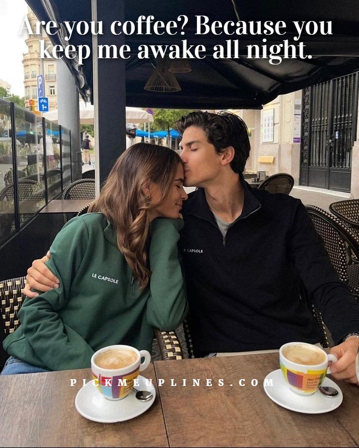 Romantic yet funny pick up lines with jokes for couples.