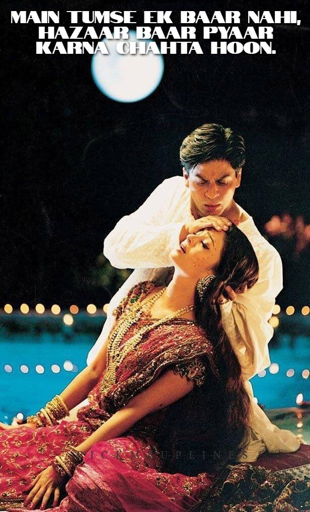 SRK Bollywood Pick Up Lines. the most romantic ones