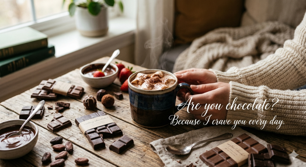 I love you pickup lines chocolate
