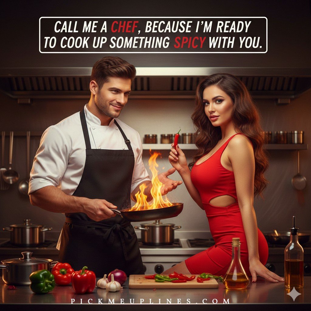 “Copy paste spicy pickup lines graphic”