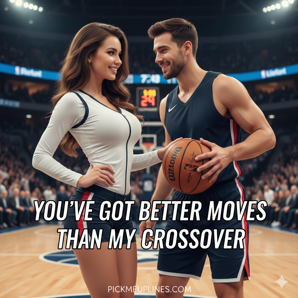 Basketball flirting captions image