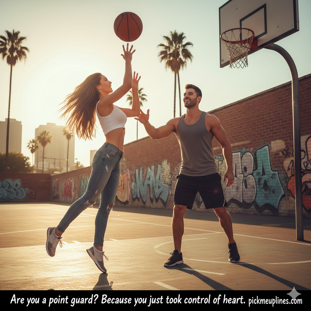 Pickup lines about basketball love