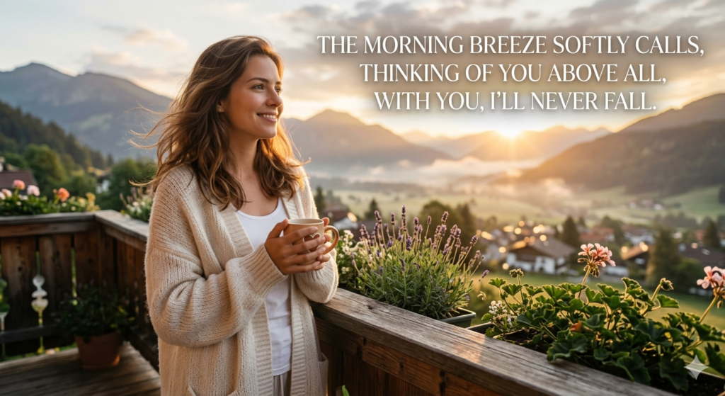 sweet good morning quote for her smile