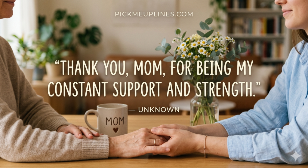 “mom receiving love from children”