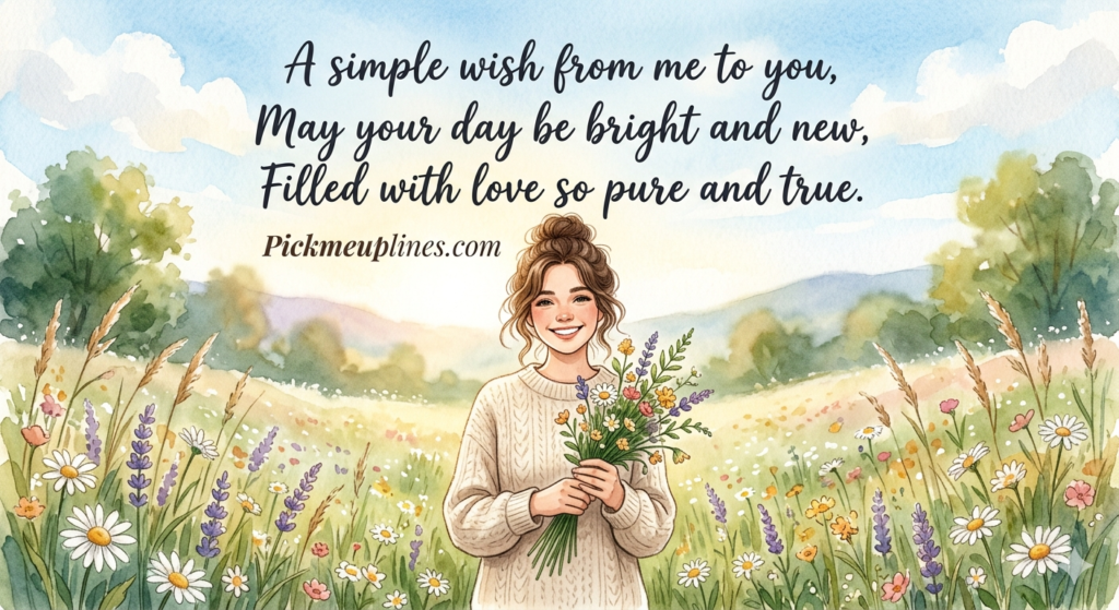 flirty good morning quote for her