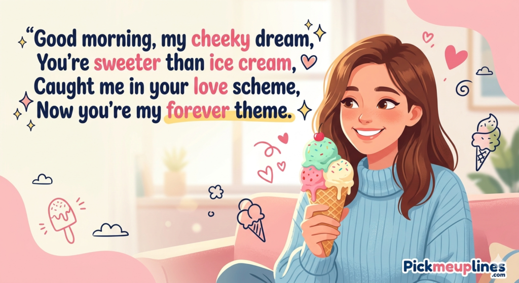 cute good morning text for girlfriend