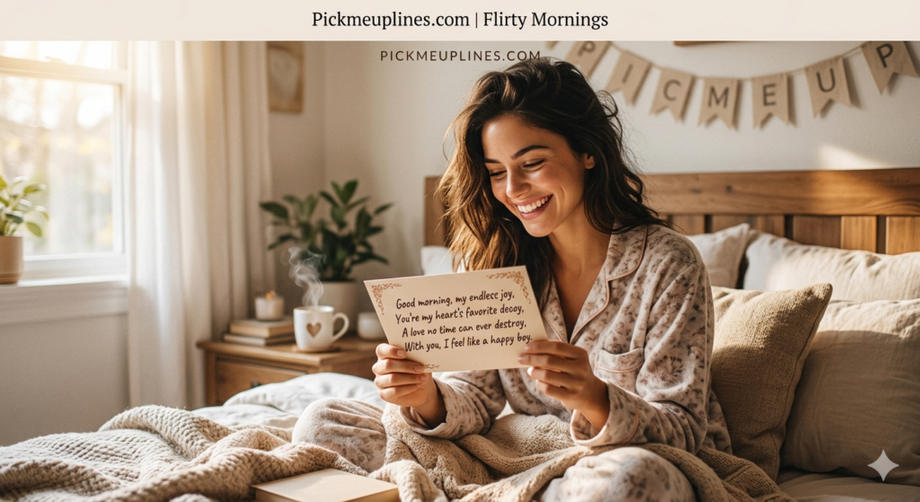good morning love message with flowers